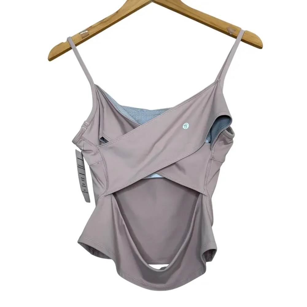 NWT Persit Active Tanks Medium Lot of 2 Built in Bra Athletic Athleisure Cutout - Picture 5 of 12